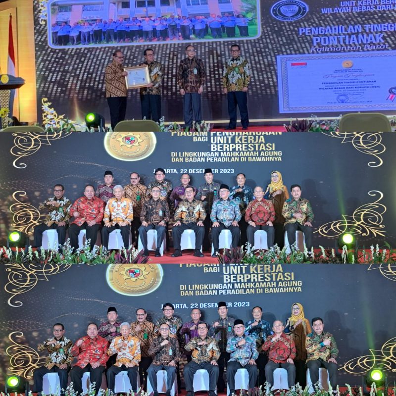Pengadilan Tinggi Pontianak Meraih Predikat WBK